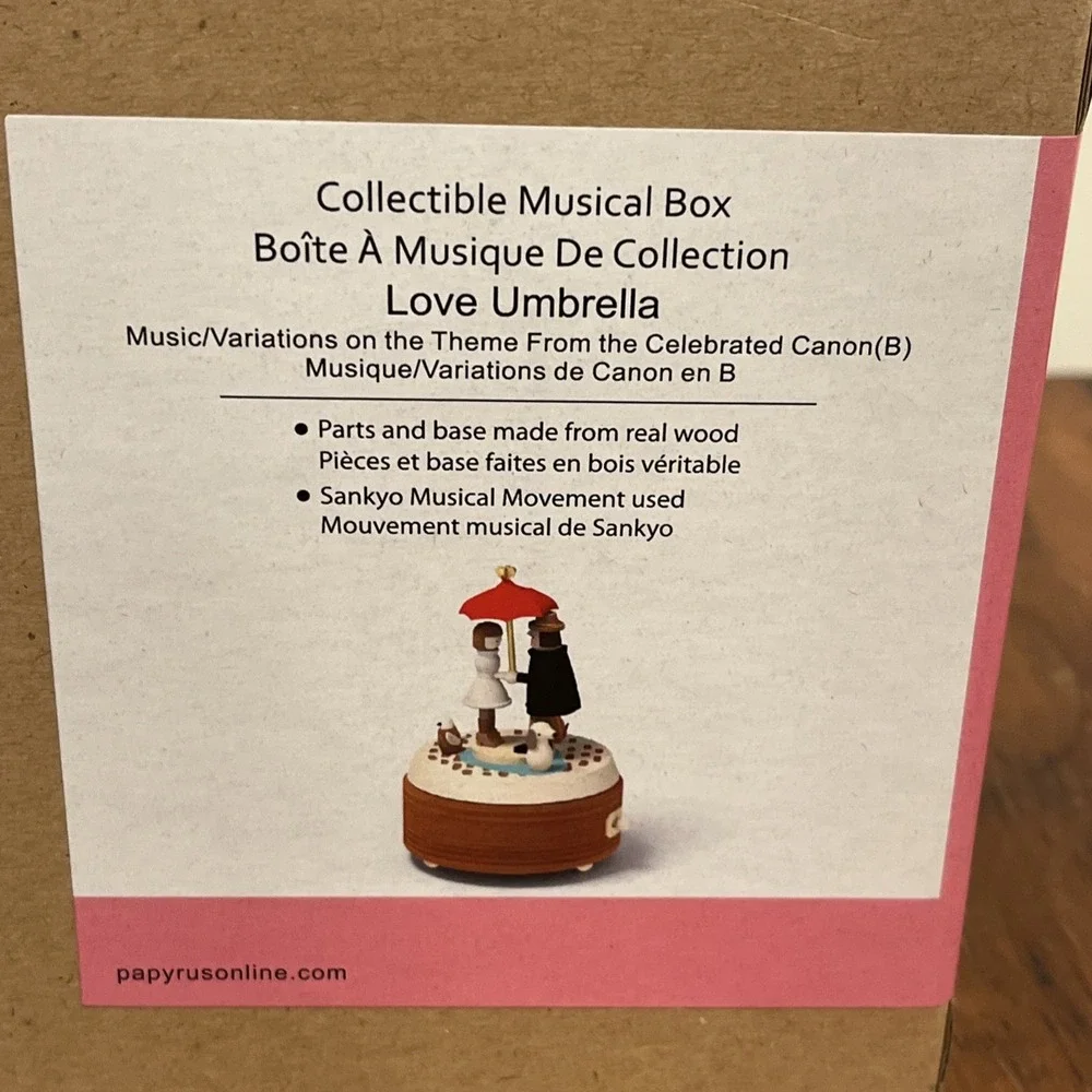 2 Wooderful Life Wooden Music Box - Love Umbrella + Herbie & Friends *NEW*